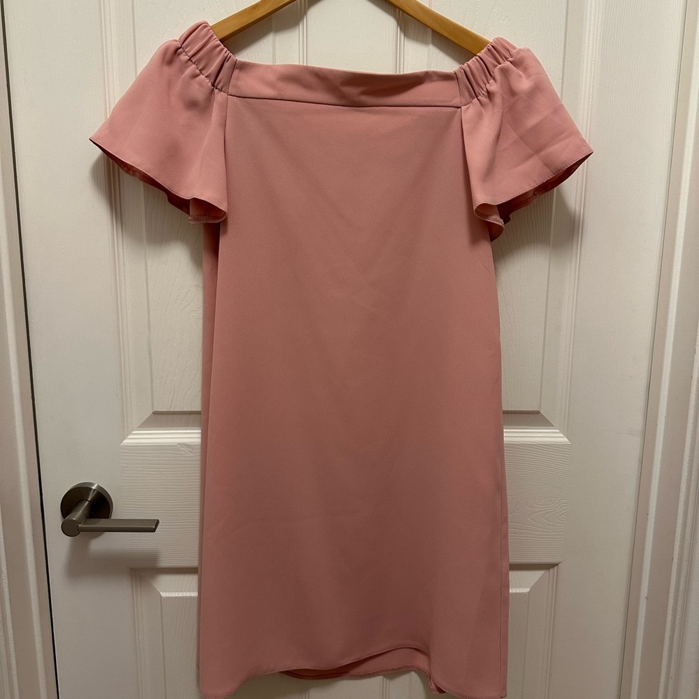Topshop off-shoulder dress